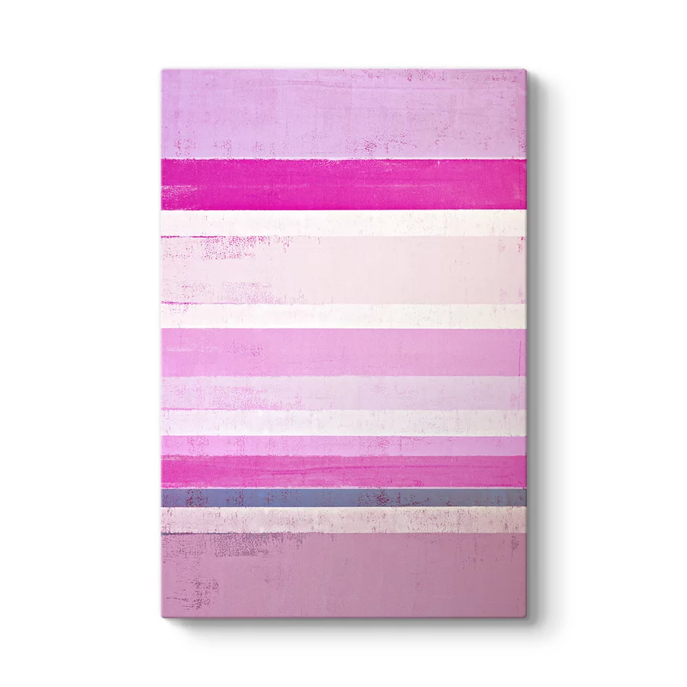 Pembe Çizgiler Tablosu - Model 2